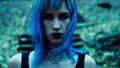 Orange in blue…